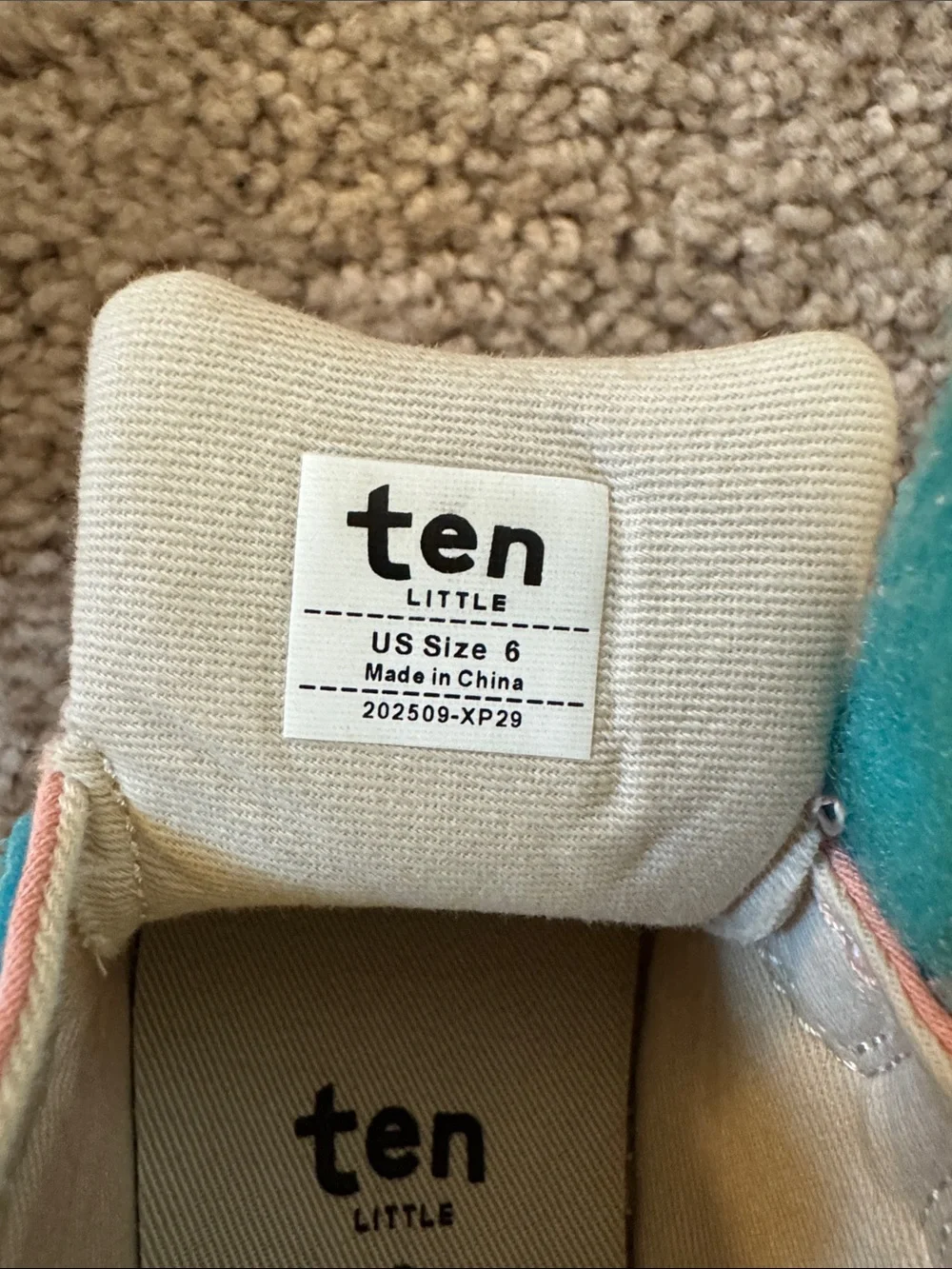 Ten Little First Walker Shoes - size 6 - Rose Pink